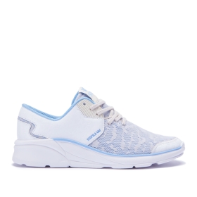 Supra Womens NOIZ White Oil Slick/White Low Top Shoes | CA-57487